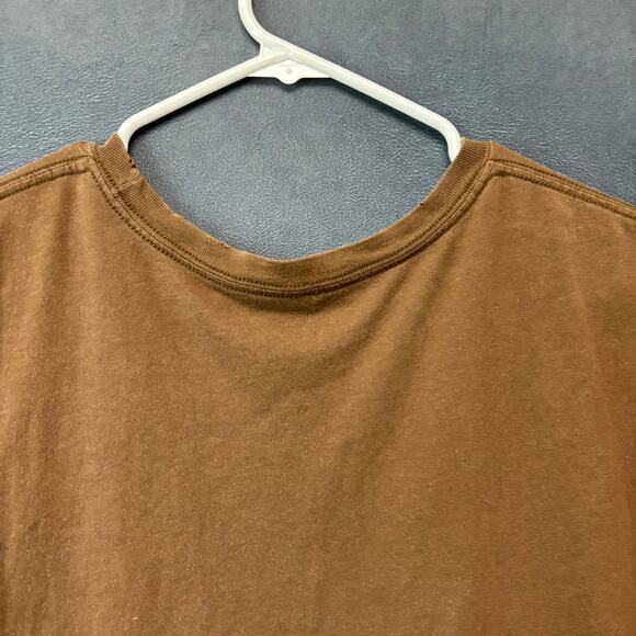 Stranded Brown Graphic Tee XL Vintage Distressed Faded Tree Skull Shirt 2000 Y2K - Picture 10 of 11